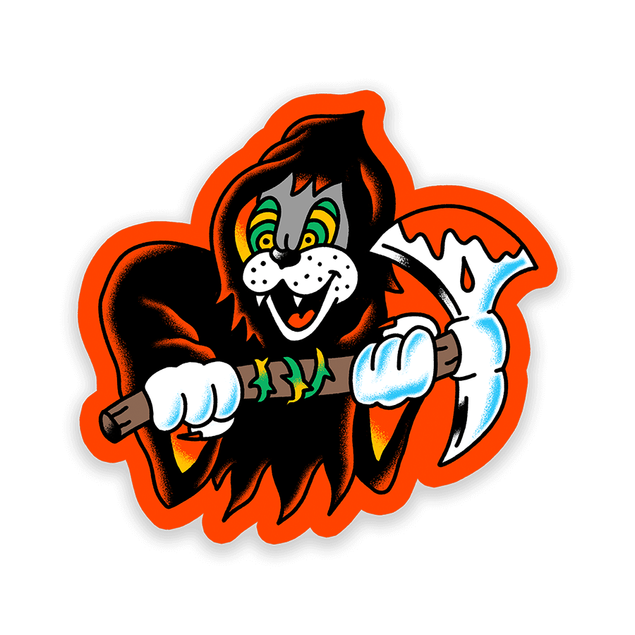 Cuckoo Cat Sticker