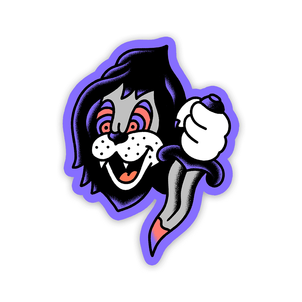 Stabby Tabby Sticker
