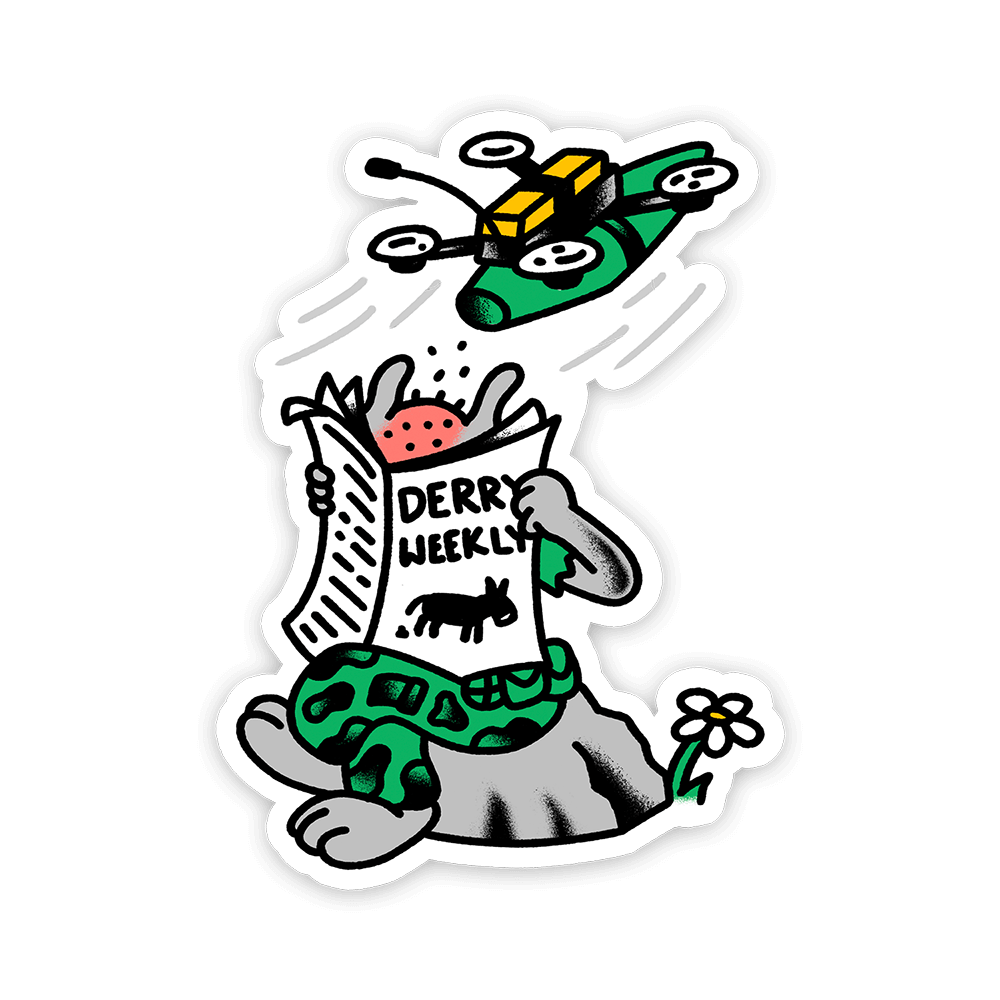 Buzz Cut Sticker