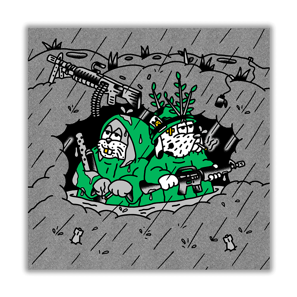 Damp Duo Print