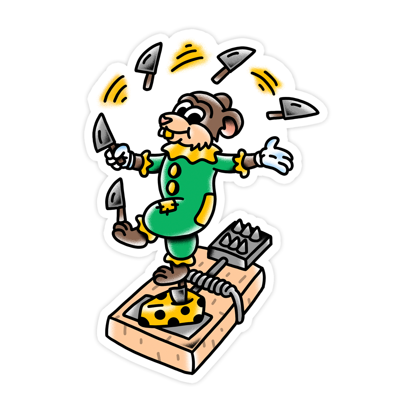 Juggling Jenny Sticker