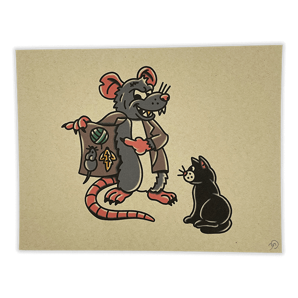 Rats Swindling Cats Print