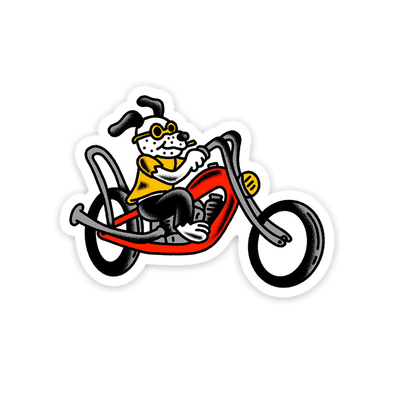 Chopper Dog Sticker