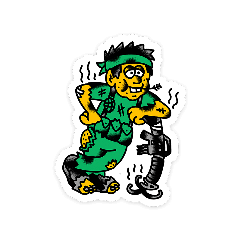 Leanin Lenny Sticker