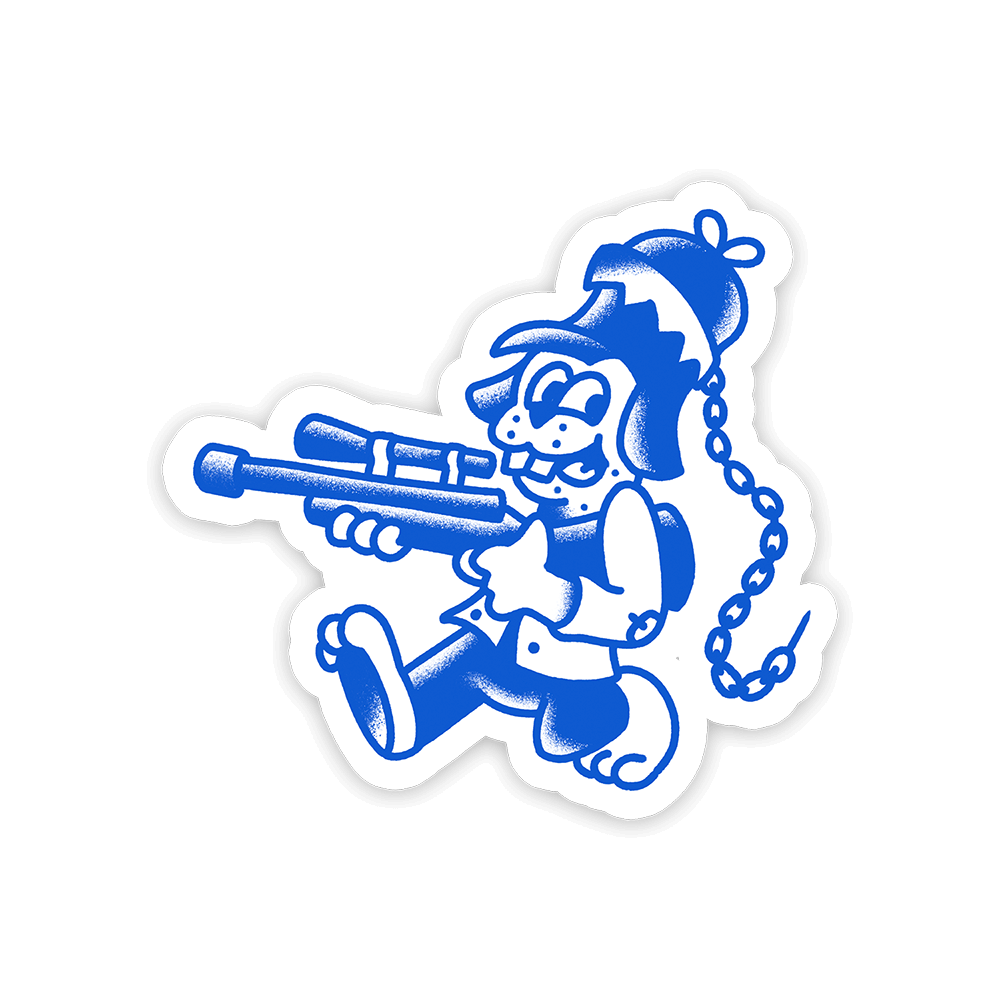 Trapper Troubles Sticker