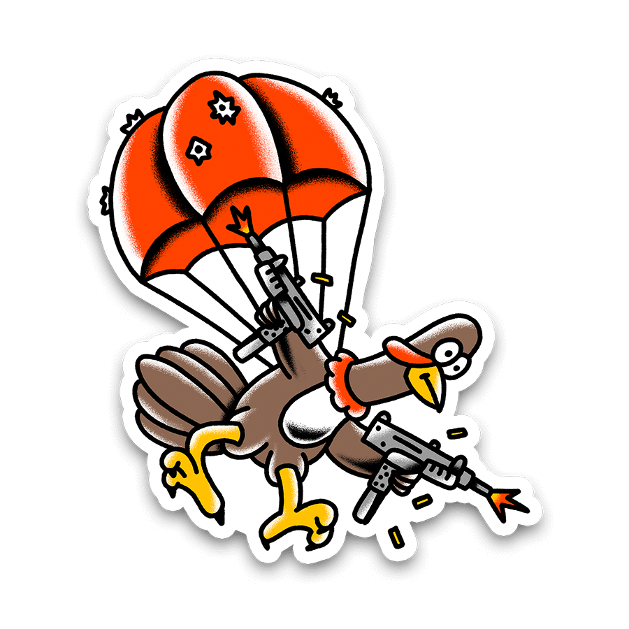 Sky Turkey Sticker