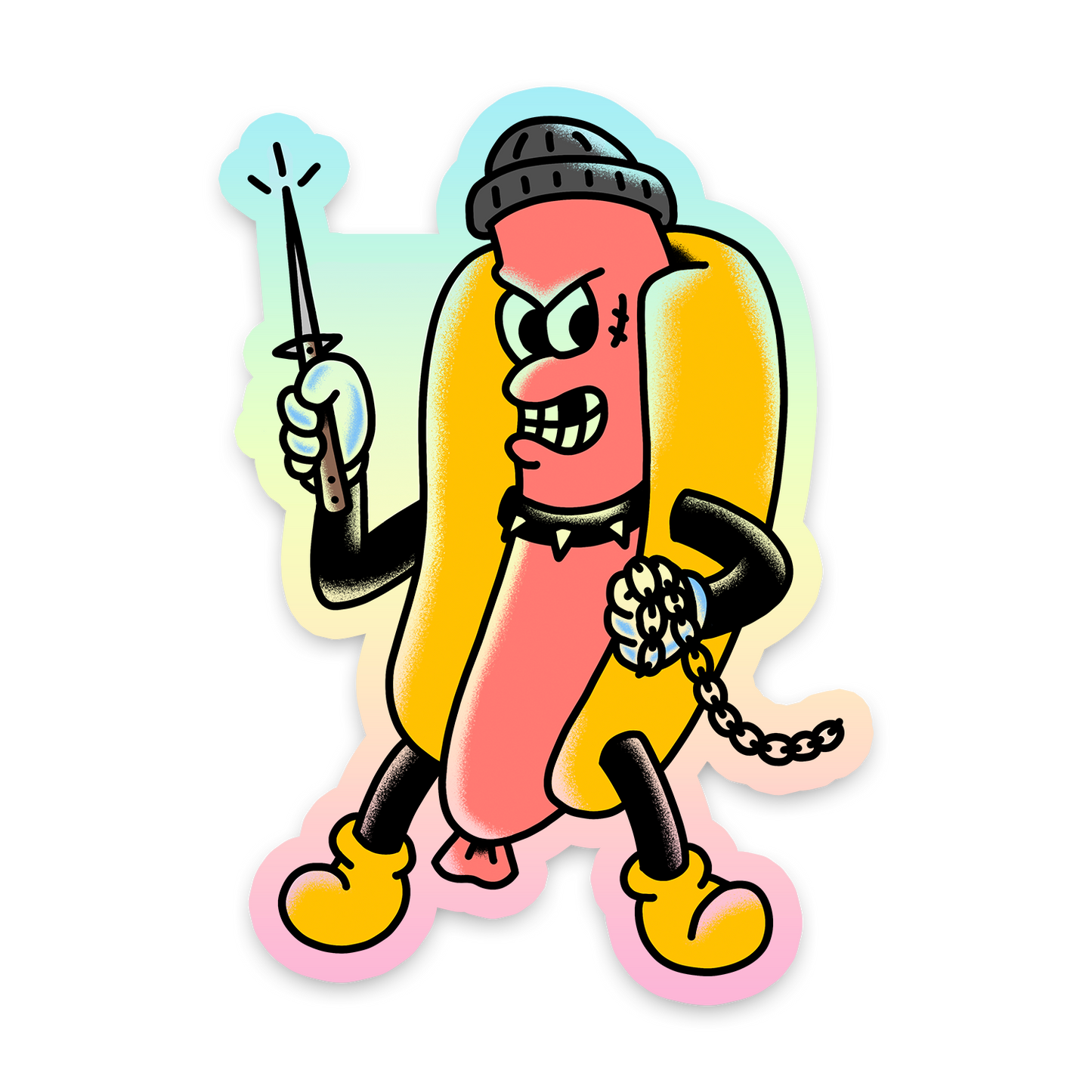 Wicked Weenie Holographic Sticker