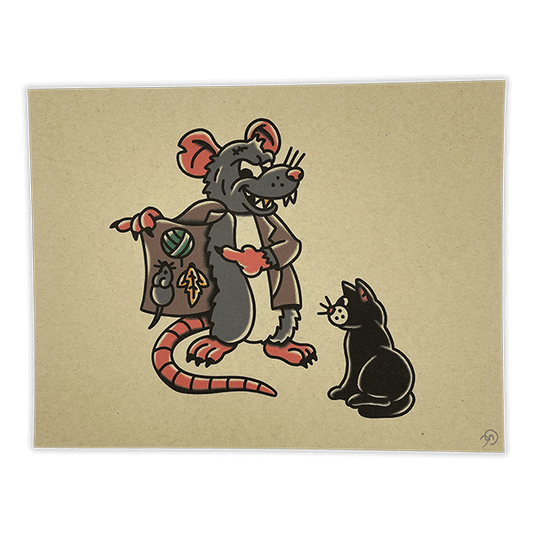 Rats Swindling Cats Print